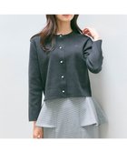 【フェルゥ/Feroux】の胸元刺繍パールニット カーディガン グレー系|ID: prp329100004688204 ipo3291000000033855159