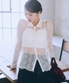 【アースミュージックアンドエコロジー/earth music&ecology】のストレッチレースシャツ 人気、トレンドファッション・服の通販 founy(ファニー) ファッション Fashion レディースファッション Fashion for Women トップス・カットソー Cut & Sew Tops シャツ・ブラウス・オフィスカジュアル Elegant Blouses & Button-Ups おすすめ Recommended / Our Picks コンパクト Compact, Small Size ストレッチ Stretch, Stretchy Fabric ビスチェ Bustier, Corset Top フィット Fit, Slim Fit ポケット Pocket, Pocket Detail レース Lace, Lace Fabric エレガント 上品 Elegant A/W・秋冬 Autumn/Winter thumbnail Ivory|ID: prp329100004688218 ipo3291000000033855285