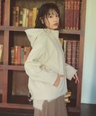【フェルゥ/Feroux】のフード付きコクーンショート コート アイボリー系|ID: prp329100004688219 ipo3291000000035605401