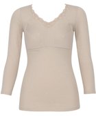 【ウィング/Wing】のカップ付きあったかインナー オーガニックコットン混(身生地部) ムレにくい 【綿の贅沢 オーガニック】 8分袖 長袖 秋 冬 ET4833 ウイング/ワコール 人気、トレンドファッション・服の通販 founy(ファニー) ファッション Fashion レディースファッション Fashion for Women トップス・カットソー Cut & Sew Tops ニット Knit Tops & Sweaters アンダー Underwear Essentials インナー Innerwear オーガニック Organic Cotton 秋 Autumn 抗菌 Antibacterial, Bacteria-Resistant ストレッチ Stretch, Stretchy Fabric 長袖 Long Sleeve, Full Sleeve フィット Fit, Slim Fit レース Lace, Lace Fabric 冬 Winter / This Winter A/W・秋冬 Autumn/Winter おすすめ Recommended / Our Picks thumbnail ベージュ|ID: prp329100004688229 ipo3291000000033855396