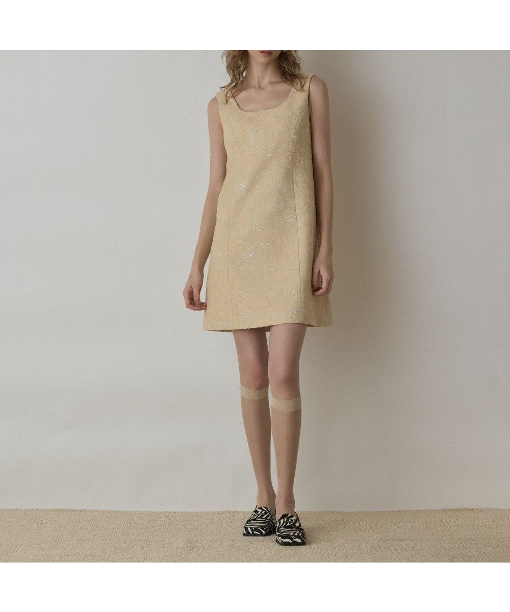 【グレース コンチネンタル/GRACE CONTINENTAL】のサラサジャガードミニワンピース 人気、トレンドファッション・服の通販 founy(ファニー) 　ファッション　Fashion　レディースファッション　Fashion for Women　ワンピース　Dresses　新作・新入荷　New Arrivals / New In　コンパクト　Compact, Small Size　ジャケット　Jacket, Outerwear　ハイネック　High Neck, Mock Neck　モチーフ　Motif, Design Theme　エレガント 上品　Elegant　今季　This Season, Current Season　A/W・秋冬　Autumn/Winter　 other-1|ID: prp329100004688243 ipo3291000000033855540