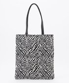 【エニー/ANY】の【A4サイズ収納可】ゼブラジャガード柄トートバッグ ブラック|ID: prp329100004688248 ipo3291000000033855588