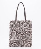 【エニー/ANY】の【A4サイズ収納可】ゼブラジャガード柄トートバッグ ブラウン|ID: prp329100004688248 ipo3291000000033855589