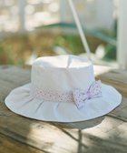 【組曲 / KIDS/KUMIKYOKU】の【Mサイズ】レースコンビ サマーハット 人気、トレンドファッション・服の通販 founy(ファニー) ファッション Fashion キッズファッション Fashion for Kids コンビ Combo, Combination Style サマー Summer, Summer Style ラベンダー Lavender リボン Ribbon, Bow レース Lace, Lace Fabric エレガント 上品 Elegant 夏 Summer 帽子 Hat, Headwear thumbnail オフホワイト系|ID: prp329100004689571 ipo3291000000034875878