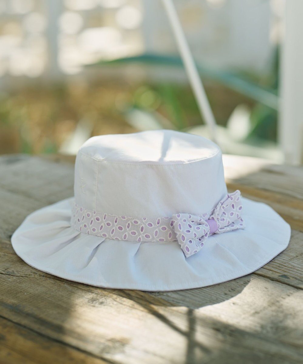 【組曲 / KIDS/KUMIKYOKU】の【Mサイズ】レースコンビ サマーハット インテリア・キッズ・メンズ・レディースファッション・服の通販 founy(ファニー) ファッション Fashion キッズファッション Fashion for Kids コンビ Combo, Combination Style サマー Summer, Summer Style ラベンダー Lavender リボン Ribbon, Bow レース Lace, Lace Fabric エレガント 上品 Elegant 夏 Summer 帽子 Hat, Headwear オフホワイト系|ID: prp329100004689571 ipo3291000000034875878