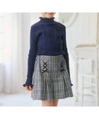 【組曲 / KIDS/KUMIKYOKU】の【110-140㎝】フラワードット リブニット ネイビー|ID: prp329100004689574 ipo3291000000035597864