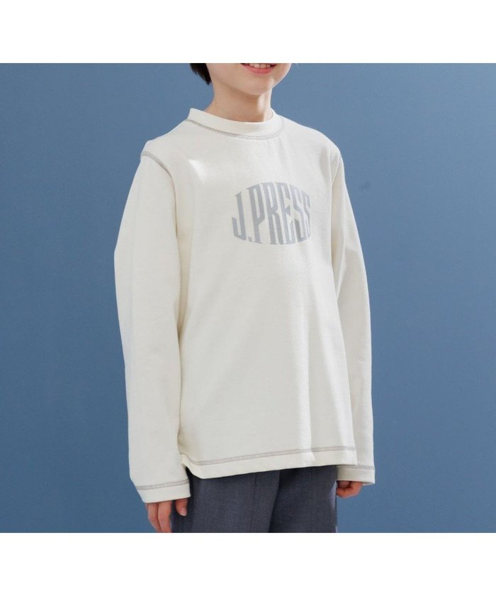 【ジェイ プレス/J.PRESS / KIDS】の【100-130cm】20/2 天竺ロゴ カットソー インテリア・キッズ・メンズ・レディースファッション・服の通販 founy(ファニー) https://founy.com/ ファッション Fashion キッズファッション Fashion for Kids トップス・カットソー Cut & Sew Tops カットソー Cut and Sewn Top シンプル Simple, Minimal スマホ Smartphone, Mobile Device デニム Denim, Jeans Material トレンド Trend, Trending Now 定番 Standard, Basic Item 人気 Popular, Best Seller 長袖 Long Sleeve, Full Sleeve パーカー Hoodie, Parka フロント Front, Front Design ベーシック Basic, Essential ワンポイント One Point, Statement Accent A/W・秋冬 Autumn/Winter 冬 Winter / This Winter 2025年 2025 2025-2026秋冬・A/W Autumn/Winter 2025–26 AW25–26 |ID: prp329100004689580 ipo3291000000034220522