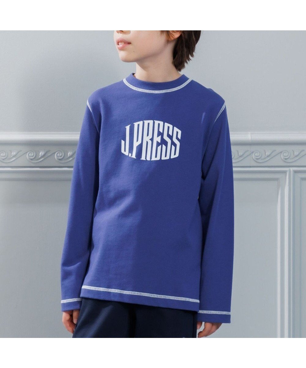 【ジェイ プレス/J.PRESS / KIDS】の【100-130cm】20/2 天竺ロゴ カットソー インテリア・キッズ・メンズ・レディースファッション・服の通販 founy(ファニー) ファッション Fashion キッズファッション Fashion for Kids トップス・カットソー Cut & Sew Tops カットソー Cut and Sewn Top シンプル Simple, Minimal スマホ Smartphone, Mobile Device デニム Denim, Jeans Material トレンド Trend, Trending Now 定番 Standard, Basic Item 人気 Popular, Best Seller 長袖 Long Sleeve, Full Sleeve パーカー Hoodie, Parka フロント Front, Front Design ベーシック Basic, Essential ワンポイント One Point, Statement Accent A/W・秋冬 Autumn/Winter 冬 Winter / This Winter 2025年 2025 2025-2026秋冬・A/W Autumn/Winter 2025–26 AW25–26 ダルブルー系|ID: prp329100004689580 ipo3291000000034220525
