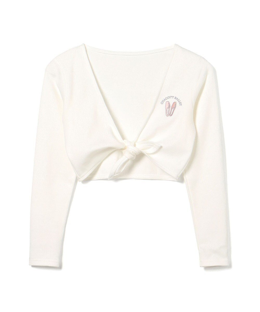 【チャコット/Chacott / KIDS】のカシュクール インテリア・キッズ・メンズ・レディースファッション・服の通販 founy(ファニー) 　ファッション　Fashion　キッズファッション　Fashion for Kids　トップス・カットソー　Cut & Sew Tops　カシュクール　Wrap Design　ラベンダー　Lavender　オフホワイト|ID: prp329100004689581 ipo3291000000034188016