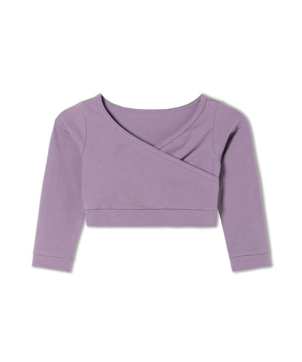 【チャコット/Chacott / KIDS】のカシュクールトップ インテリア・キッズ・メンズ・レディースファッション・服の通販 founy(ファニー) 　ファッション　Fashion　キッズファッション　Fashion for Kids　トップス・カットソー　Cut & Sew Tops　カシュクール　Wrap Design　シンプル　Simple, Minimal　ベーシック　Basic, Essential　グレイッシュライラック|ID: prp329100004689582 ipo3291000000034188021