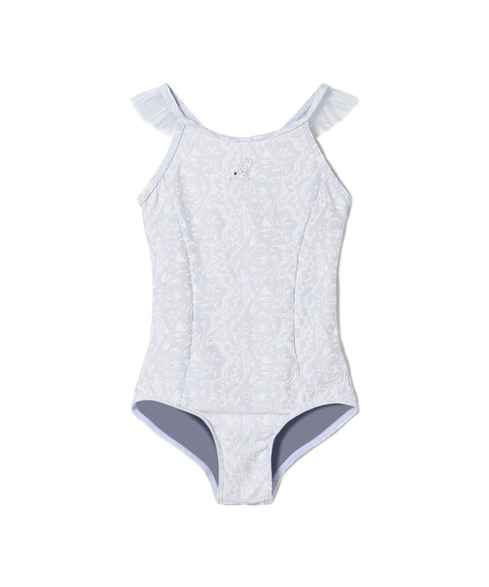 【チャコット/Chacott / KIDS】のキャミソールレオタード インテリア・キッズ・メンズ・レディースファッション・服の通販 founy(ファニー) 　ファッション　Fashion　キッズファッション　Fashion for Kids　新作・新入荷　New Arrivals / New In　エレガント 上品　Elegant　キャミソール　Camisole, Spaghetti Strap Top　ジャカード／ジャガード　Jacquard, Woven Pattern　ストーン　Stone, Gem-Like　チュール　Tulip, Tulip Motif　フリル　Frill, Ruffle　モチーフ　Motif, Design Theme　ラップ　Wrap, Wrap Design　ラベンダー　Lavender　ヒヤシンス|ID: prp329100004689593 ipo3291000000033868870