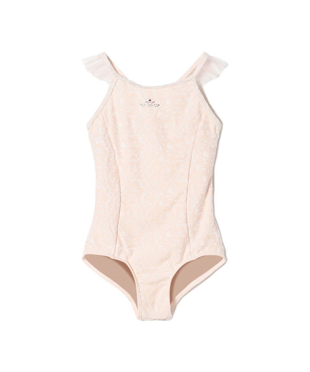 【チャコット/Chacott / KIDS】のキャミソールレオタード インテリア・キッズ・メンズ・レディースファッション・服の通販 founy(ファニー) 　ファッション　Fashion　キッズファッション　Fashion for Kids　新作・新入荷　New Arrivals / New In　エレガント 上品　Elegant　キャミソール　Camisole, Spaghetti Strap Top　ジャカード／ジャガード　Jacquard, Woven Pattern　ストーン　Stone, Gem-Like　チュール　Tulip, Tulip Motif　フリル　Frill, Ruffle　モチーフ　Motif, Design Theme　ラップ　Wrap, Wrap Design　ラベンダー　Lavender　ピンク|ID: prp329100004689593 ipo3291000000033868871