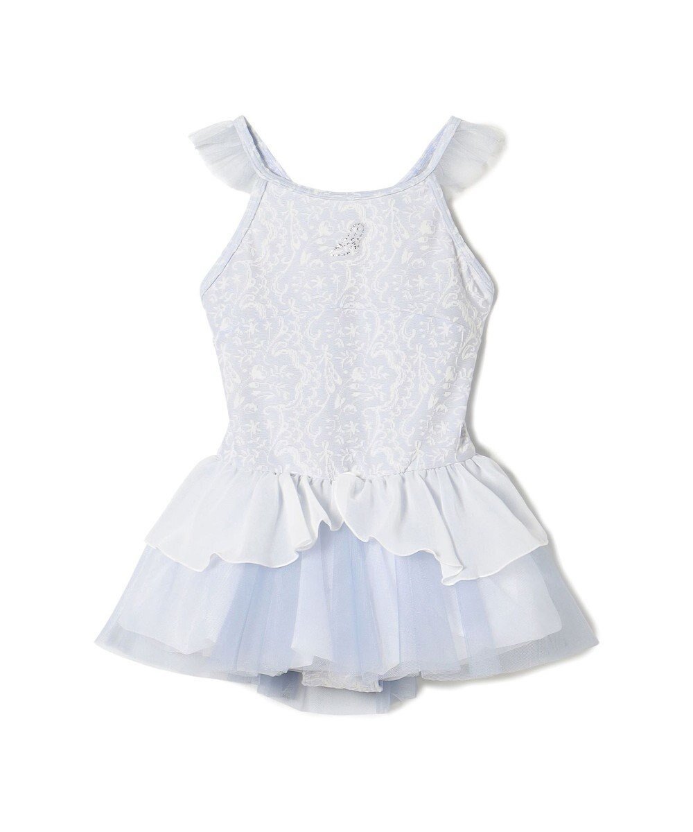 【チャコット/Chacott / KIDS】のスカート付レオタード インテリア・キッズ・メンズ・レディースファッション・服の通販 founy(ファニー) 　ファッション　Fashion　キッズファッション　Fashion for Kids　エレガント 上品　Elegant　ジャカード／ジャガード　Jacquard, Woven Pattern　ストーン　Stone, Gem-Like　モチーフ　Motif, Design Theme　ラップ　Wrap, Wrap Design　ラベンダー　Lavender　リボン　Ribbon, Bow　ヒヤシンス|ID: prp329100004689594 ipo3291000000033868874