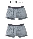 【ワコール/Wacoal / MEN】のボクサーパンツ 2枚セット 【オーガニック綿混ボクサー】 快適 吸汗速乾 抗菌防臭 やさしい肌あたり フリーカッティング(裾部分) 環境に配慮 前閉じ GT2310 /ブロス バイ ワコールメン 人気、トレンドファッション・服の通販 founy(ファニー) ファッション Fashion メンズファッション Fashion for Men ボトムス Bottoms アンダー Underwear Essentials オーガニック Organic Cotton カッティング Cutting Detail 抗菌 Antibacterial, Bacteria-Resistant フラット Flat, Flat Shoes フロント Front, Front Design thumbnail グレー|ID: prp329100004689610 ipo3291000000033868927
