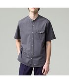 【ジェイ プレス/J.PRESS / MEN】の驚異的な機能性!【接触冷感 / UVカット / ストレッチ / 高通気性 / 防シワ】【MECHANICAL】ジャージーバンドカラー シャツ グレー系|ID: prp329100004689612 ipo3291000000034295068