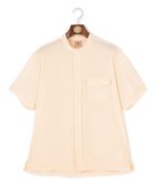 【ジェイ プレス/J.PRESS / MEN】の驚異的な機能性!【接触冷感 / UVカット / ストレッチ / 高通気性 / 防シワ】【MECHANICAL】ジャージーバンドカラー シャツ アイボリー系|ID: prp329100004689612 ipo3291000000034295069