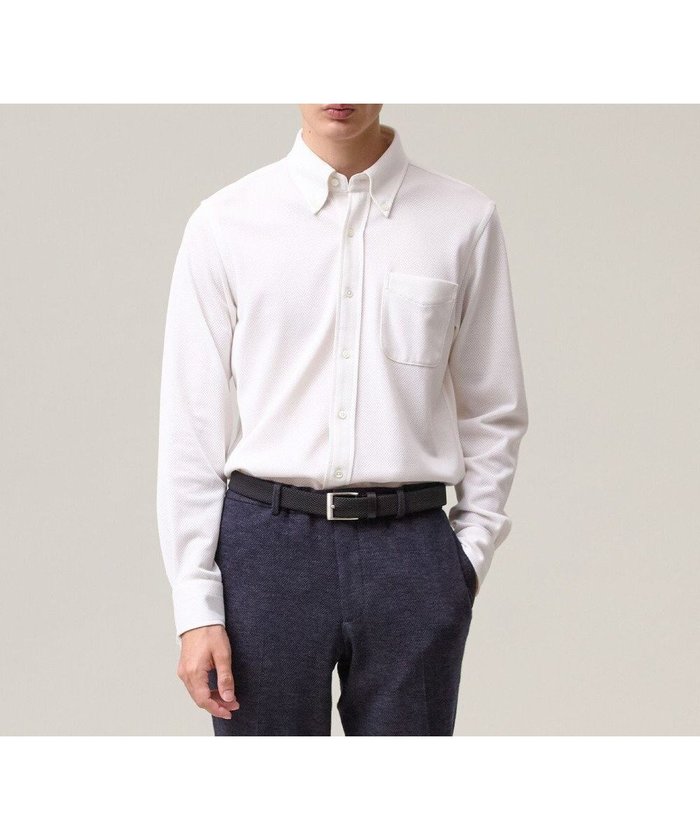 【ジェイ プレス/J.PRESS / MEN】の【吸水速乾 / ストレッチ / 消臭 / ノンアイロン】エレスポジャージー ドレスシャツ / B.D. インテリア・キッズ・メンズ・レディースファッション・服の通販 founy(ファニー) https://founy.com/ ファッション Fashion メンズファッション Fashion for Men トップス・カットソー Cut & Sew Tops メンズシャツ Shirts インナー Innerwear 秋 Autumn 吸水 Absorbent, Quick-Dry ジャケット Jacket, Outerwear ストレッチ Stretch, Stretchy Fabric ドレス Dress, One-Piece リラックス Relax, Relaxed Fit A/W・秋冬 Autumn/Winter 日本製 Made In Japan 夏 Summer エレガント 上品 Elegant ビジネス 仕事 通勤 Business / Work / Commuting |ID: prp329100004689623 ipo3291000000033868986