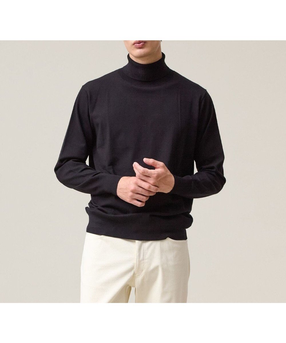 【ジェイ プレス/J.PRESS / MEN】の品よく暖かで首元からスマートに【ストレッチ / イージーケア】【FLEX YARN】タートルネック ニット インテリア・キッズ・メンズ・レディースファッション・服の通販 founy(ファニー) 　ファッション　Fashion　メンズファッション　Fashion for Men　トップス・カットソー　Cut & Sew Tops　ニット・セーター / 定番トップス　Knit Tops & Sweaters　インナー　Innerwear　シンプル　Simple, Minimal　ストレッチ　Stretch, Stretchy Fabric　スマート　Smart, Elegant　セーター　Sweater, Knitwear　タートルネック　Turtleneck, High Neck　定番　Standard, Basic Item　バランス　Balance, Style Balance　フィット　Fit, Slim Fit　レギュラー　Regular, Standard Fit　A/W・秋冬　Autumn/Winter　ブラック系|ID: prp329100004689624 ipo3291000000034177295