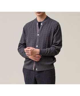 【ジェイ プレス/J.PRESS / MEN】の【ストレッチ / イージーケア】【FLEX YARN】ケーブルニット ブルゾンライク カーディガン 人気、トレンドファッション・服の通販 founy(ファニー) ファッション Fashion メンズファッション Fashion for Men トップス・カットソー Cut & Sew Tops ニット・セーター / 定番トップス Knit Tops & Sweaters カーディガン / 羽織り Cardigans カットソー Cut and Sewn Top カーディガン Cardigan, Knitwear シンプル Simple, Minimal ジャケット Jacket, Outerwear ストレッチ Stretch, Stretchy Fabric ドット Polka Dot, Dot Pattern フィット Fit, Slim Fit フロント Front, Front Design ブルゾン Blouson, Bomber Jacket メタル Metal, Metal Parts レギュラー Regular, Standard Fit A/W・秋冬 Autumn/Winter 新作・新入荷 New Arrivals / New In |ID:prp329100004689625