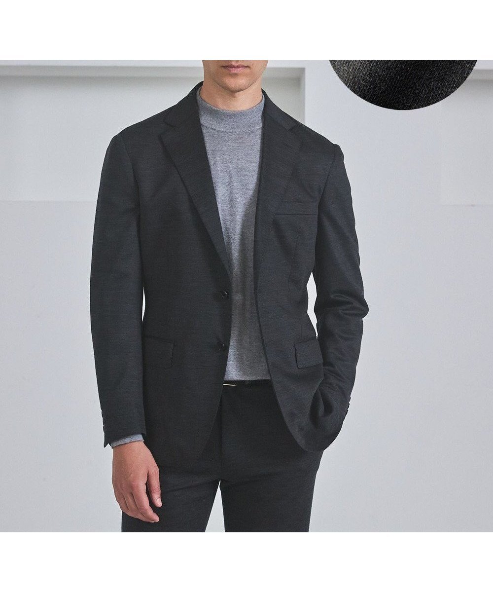 【五大陸/gotairiku / MEN】のセットアップ対応【洗える/ストレッチ/シワになりにくい】ウォッシャブルジャージー セットアップジャケット_無地(2025年モデル) インテリア・キッズ・メンズ・レディースファッション・服の通販 founy(ファニー) 　ファッション　Fashion　メンズファッション　Fashion for Men　アウター　Men's Coats Outerwear　テーラードジャケット　Tailored Jackets & Blazers　シェイプ　Shape, Slim Fit　ジャケット　Jacket, Outerwear　ストレッチ　Stretch, Stretchy Fabric　スーツ　Suit, Formalwear　セットアップ　Set-Up, Coordinated Outfit　メランジ　Melange, Mixed Yarn　レギュラー　Regular, Standard Fit　洗える　Machine Washable　無地　Plain, Solid Color　A/W・秋冬　Autumn/Winter　グレー系|ID: prp329100004689627 ipo3291000000033869003