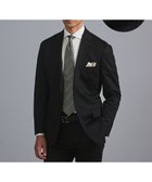 【五大陸/gotairiku / MEN】の新柄/セットアップ対応【洗える/ストレッチ/シワになりにくい】ウォッシャブルジャージー セットアップジャケット_柄(2025年モデル) ブラック×無地柄|ID: prp329100004689629 ipo3291000000033869009