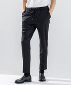 【ジョゼフ オム/JOSEPH HOMME / MEN】の新素材【洗える/ストレッチ】シルキーウールジャージー ドロスト付テーパードパンツ / PEGG CONVERTIBLE ブラック系|ID: prp329100004689633 ipo3291000000033869025