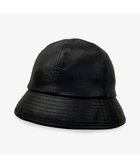 【林八百吉商店/HAYASHIYAOKICHI】のun chapeau エコレザーメトロハット ブラック|ID: prp329100004689640 ipo3291000000033869043