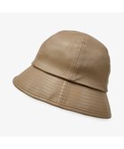 【林八百吉商店/HAYASHIYAOKICHI】のun chapeau エコレザーメトロハット ベージュ|ID: prp329100004689640 ipo3291000000033869044