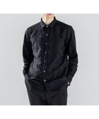 【ジョゼフ オム/JOSEPH HOMME / MEN】の新素材【吸湿速乾性/接触冷感/洗える/しわになりにくい】テクノスラブジャガード レギュラーカラーシャツ ブラック系|ID: prp329100004689643 ipo3291000000033869056