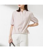 【ジェイ プレス/J.PRESS】の【洗える】ドビー強撚ストライプ コクーンシルエット ブラウス ピンク系1|ID: prp329100004689666 ipo3291000000033869190