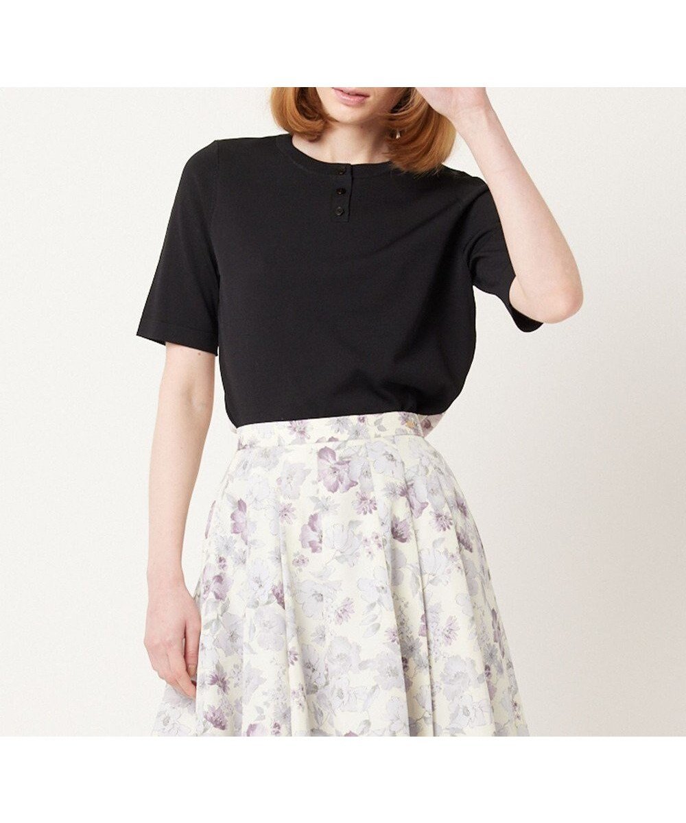 【トッカ/TOCCA】の【大人百花掲載】【洗える】BOTANICAL GARDEN PARTY KNIT プルオーバー インテリア・キッズ・メンズ・レディースファッション・服の通販 founy(ファニー) 　ファッション　Fashion　レディースファッション　Fashion for Women　トップス・カットソー　Cut & Sew Tops　ニット　Knit Tops & Sweaters　カジュアルプルオーバー・ニットトップス　Pullovers & Knit Tops / Casual Pullovers　2024年　2024　2024春夏・S/S　Spring/Summer 2024 SS24　アンサンブル　Ensemble Set　カーディガン　Cardigan, Knitwear　ガーデン　Garden, Gardening　セーター　Sweater, Knitwear　ボタニカル　Botanical, Floral Pattern　夏　Summer　春　Spring　S/S・春夏　SS, Spring/Summer, Warm Season　洗える　Machine Washable　ブラック系|ID: prp329100004689704 ipo3291000000034992064