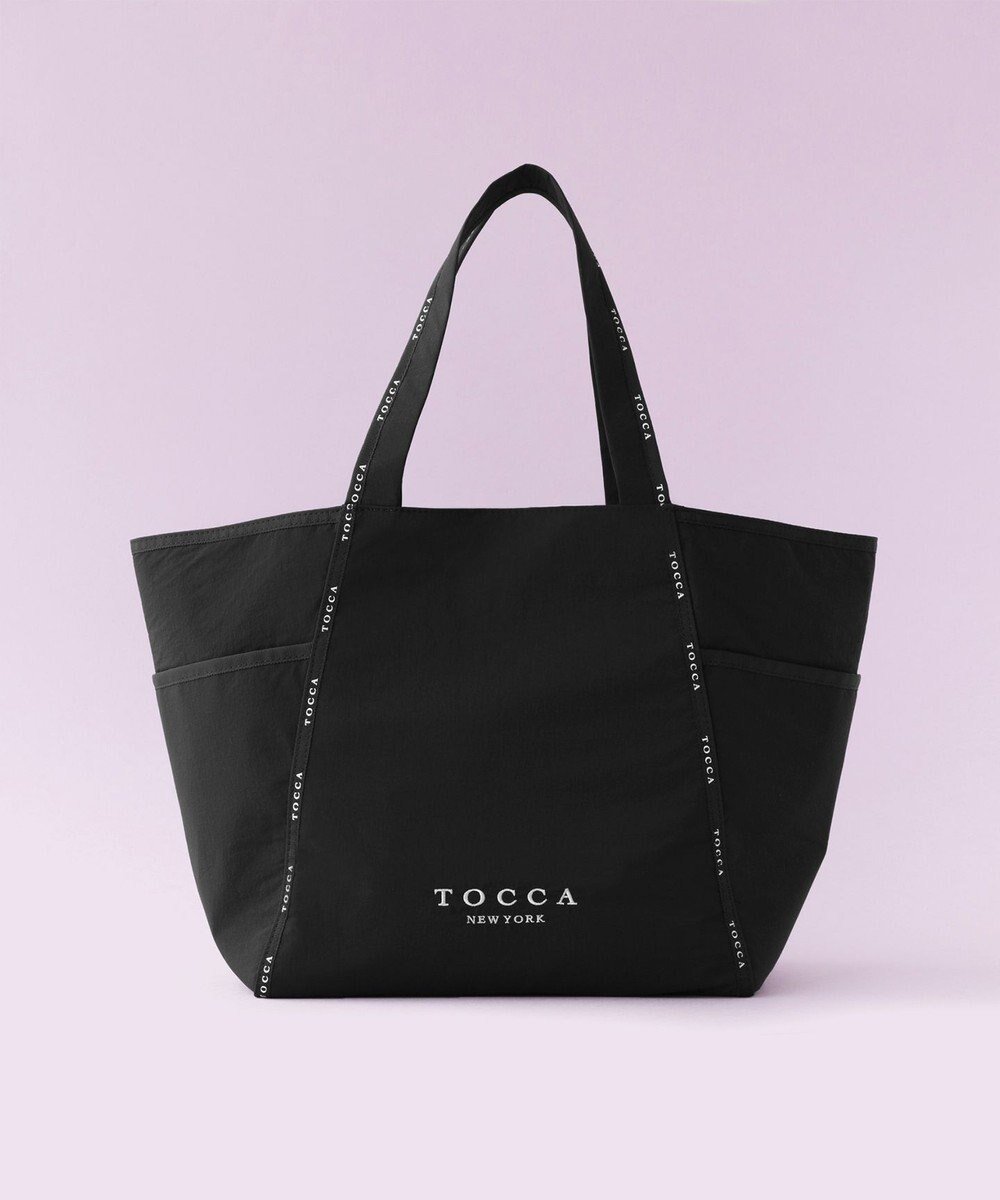 【トッカ/TOCCA】の【WEB&一部店舗限定】【A4サイズ対応・撥水】PISCINA TOTE L トートバッグ L インテリア・キッズ・メンズ・レディースファッション・服の通販 founy(ファニー)  ファッション Fashion レディースファッション Fashion for Women バッグ Bags クラウン Crown, Royal Motif シューズ Shoes, Footwear ジップ Zip, Zipper スポーツ Sports, Activewear スポーティ Sporty, Casual Athletic 財布 Wallet, Purse フェミニン Feminine, Girly プリント Print, Printed Pattern ポケット Pocket, Pocket Detail リボン Ribbon, Bow 旅行 Travel ブラック系|ID: prp329100004689751 ipo3291000000034387772