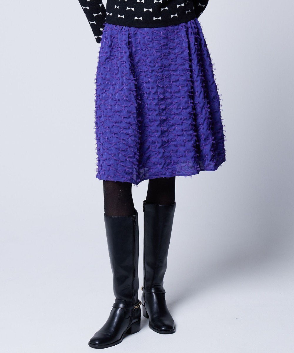 【トッカ/TOCCA】の【洗える!】BOWTIFUL スカート インテリア・キッズ・メンズ・レディースファッション・服の通販 founy(ファニー) ファッション Fashion レディースファッション Fashion for Women スカート Skirts ジャカード/ジャガード Jacquard, Woven Pattern ストライプ Stripe, Striped Pattern トレンド Trend, Trending Now ファブリック Fabric, Textile リボン Ribbon, Bow 夏 Summer S/S・春夏 SS, Spring/Summer, Warm Season 洗える Machine Washable A/W・秋冬 Autumn/Winter パープル系|ID: prp329100004689795 ipo3291000000034293951
