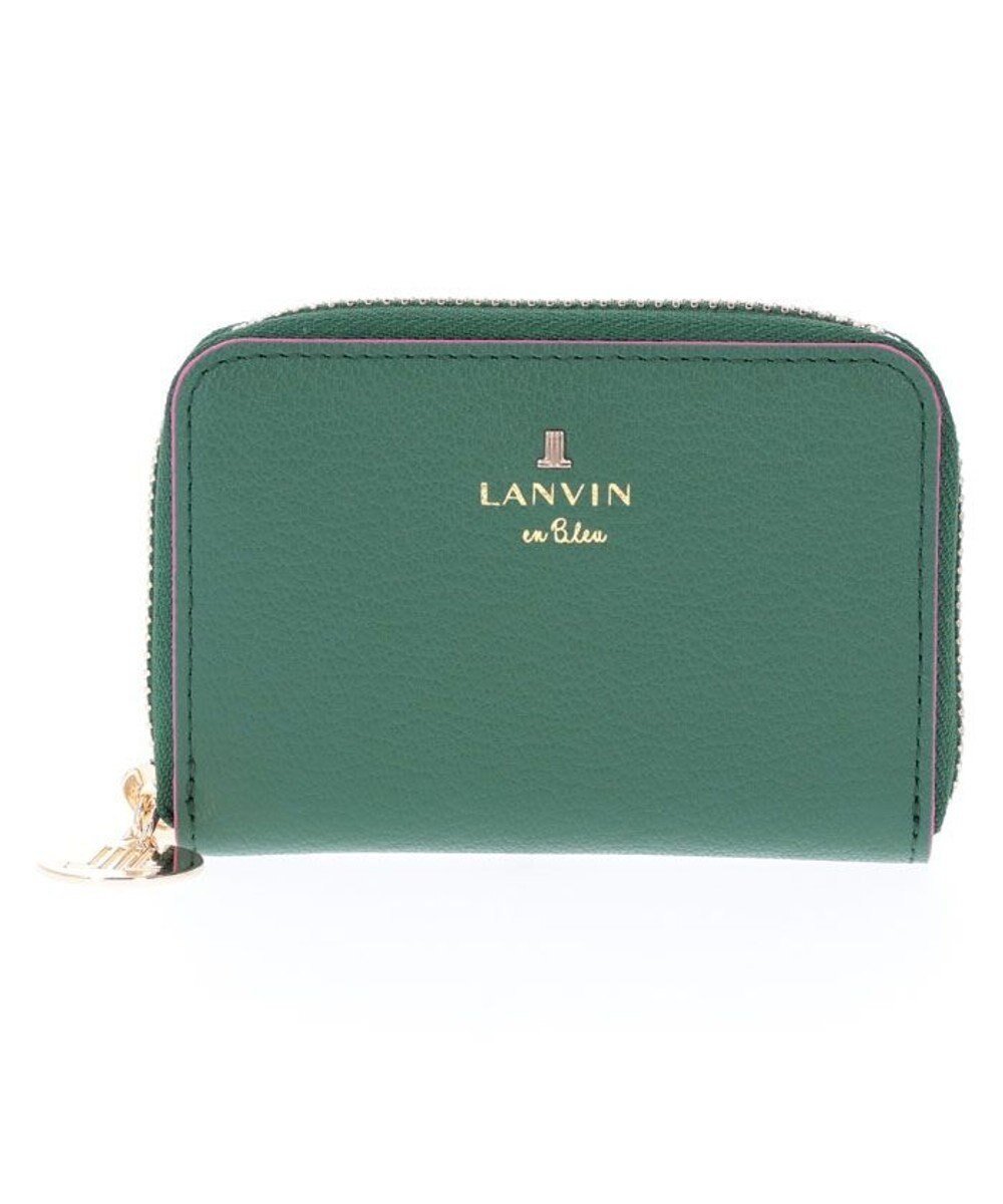 【ランバン オン ブルー/LANVIN en Bleu】のリム カードケース インテリア・キッズ・メンズ・レディースファッション・服の通販 founy(ファニー) 　ファッション　Fashion　レディースファッション　Fashion for Women　ミニ財布・二つ折り財布　Wallets & Card Cases　カードケース/名刺入れ　Card Holders & Business Cases　シンプル　Simple, Minimal　エレガント 上品　Elegant　財布　Wallet, Purse　ダークグリーン|ID: prp329100004689835 ipo3291000000033870036