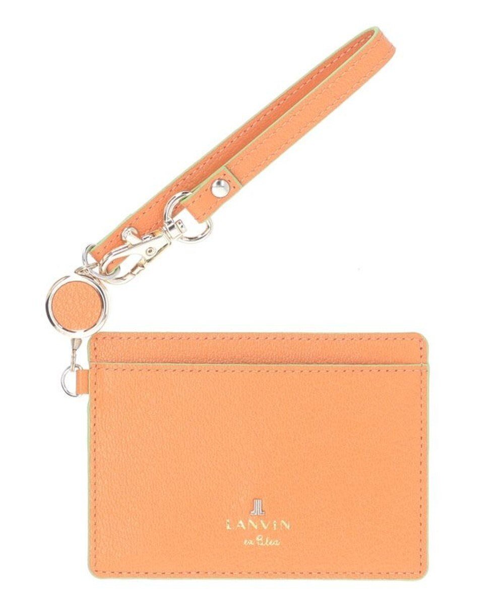 【ランバン オン ブルー/LANVIN en Bleu】のリム リール付きパスケース インテリア・キッズ・メンズ・レディースファッション・服の通販 founy(ファニー)  ファッション Fashion レディースファッション Fashion for Women ミニ財布・二つ折り財布 Wallets & Card Cases シンプル Simple, Minimal エレガント 上品 Elegant 財布 Wallet, Purse オレンジ|ID: prp329100004689836 ipo3291000000034411529