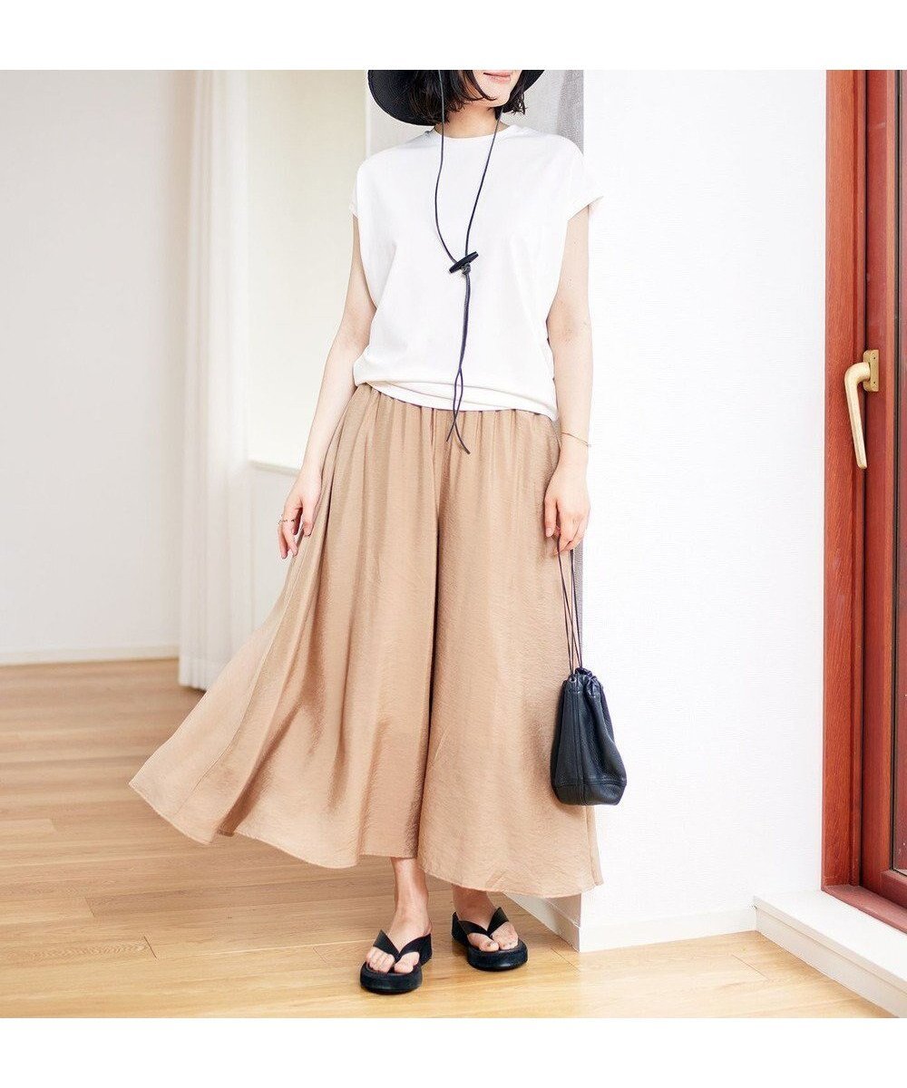【アンフィーロ 自由区/UNFILO】の【撥水】ヴィンテージライク ギャザーパンツ インテリア・キッズ・メンズ・レディースファッション・服の通販 founy(ファニー) 　ファッション　Fashion　レディースファッション　Fashion for Women　パンツ　Pants & Trousers　ギャザー　Gathered, Ruffled　ビンテージ　Vintage, Retro Style　夏　Summer　春　Spring　S/S・春夏　SS, Spring/Summer, Warm Season　雑誌　Magazine, Fashion Magazine　サンドベージュ|ID: prp329100004689841 ipo3291000000034222307