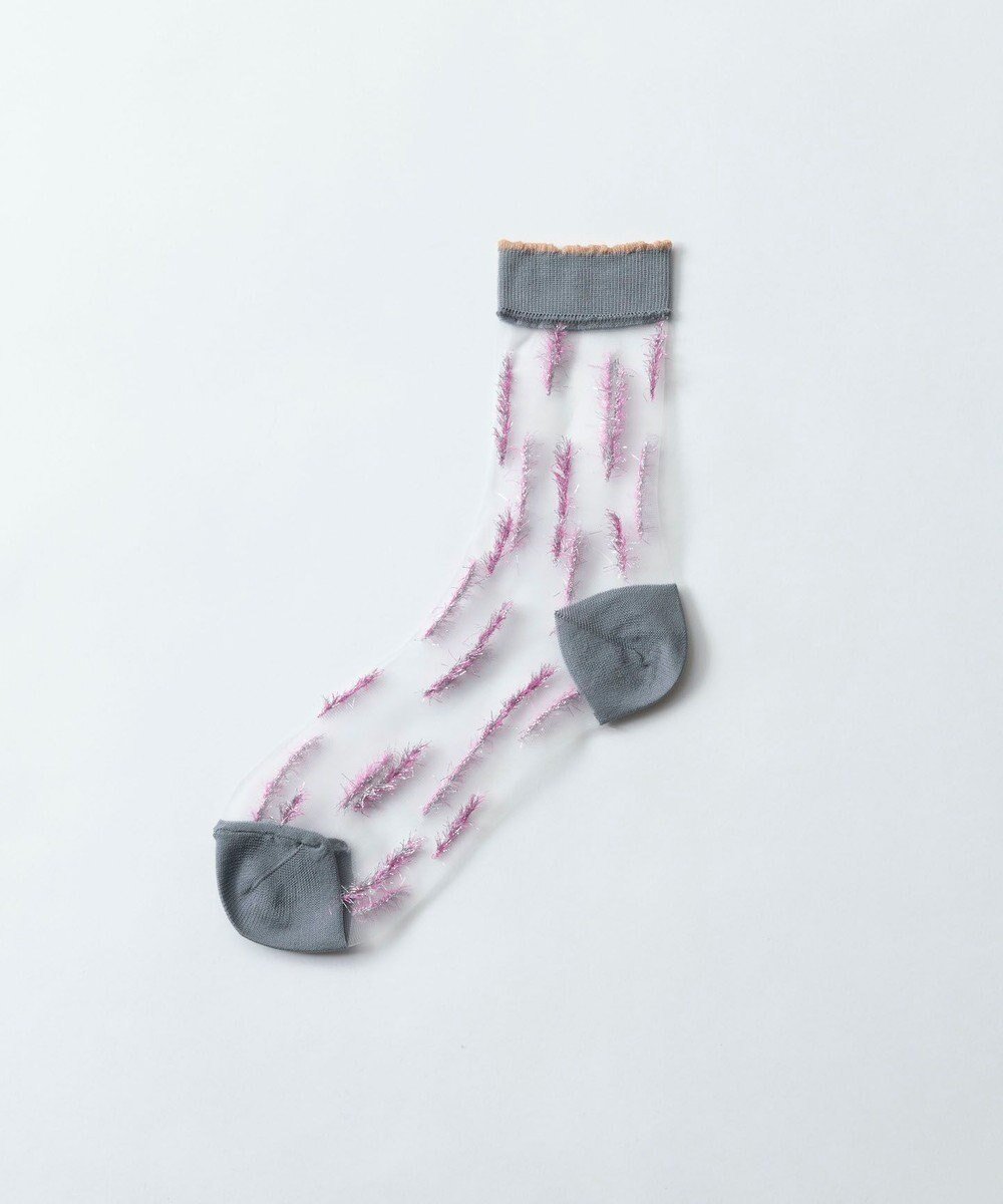 【トリコテ/Tricote】のSTRIPE SHAGGY SOCKS/ストライプシャギーソックス インテリア・キッズ・メンズ・レディースファッション・服の通販 founy(ファニー) 　ファッション　Fashion　レディースファッション　Fashion for Women　ソックス&靴下　Socks & Hosiery　レッグウェア・ストッキング　Legwear & Hosiery　おすすめ　Recommended / Our Picks　クール　Cool, Chic　ストライプ　Stripe, Striped Pattern　ソックス　Socks, Hosiery　タンブラー　Tumbler, Travel Mug　ランダム　Random, Irregular　エレガント 上品　Elegant　95GRAY|ID: prp329100004689851 ipo3291000000033870085