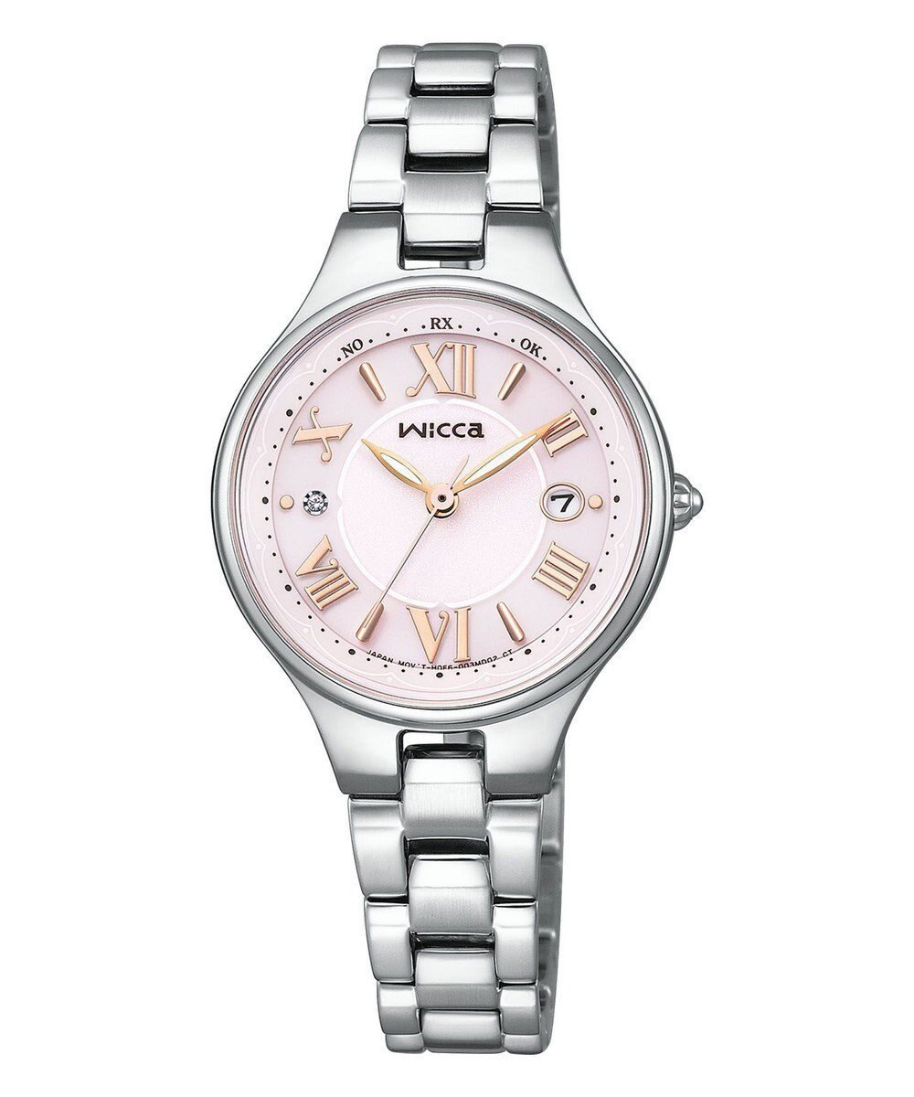 【シチズン/CITIZEN】の【少し大きめの28mmケース】見やすさと可愛いらしさが魅力の電波時計 シルバー。防水 シンプル 日付 秒針 簡単ベルト調整。 人気、トレンドファッション・服の通販 founy(ファニー) 　ファッション　Fashion　レディースファッション　Fashion for Women　ベルト&ウエストマーク　Belts & Waist Accessories　腕時計　Wristwatch　ガラス　Glass, Glassware　クリスタル　Crystal, Swarovski　シルバー　Silver, Metallic Silver　シンプル　Simple, Minimal　皿　Plate, Dish　デザート　Dessert, Sweet Treat　時計　Watch, Wristwatch　パターン　Pattern, Design Print　 other-1|ID: prp329100004689870 ipo3291000000033870134