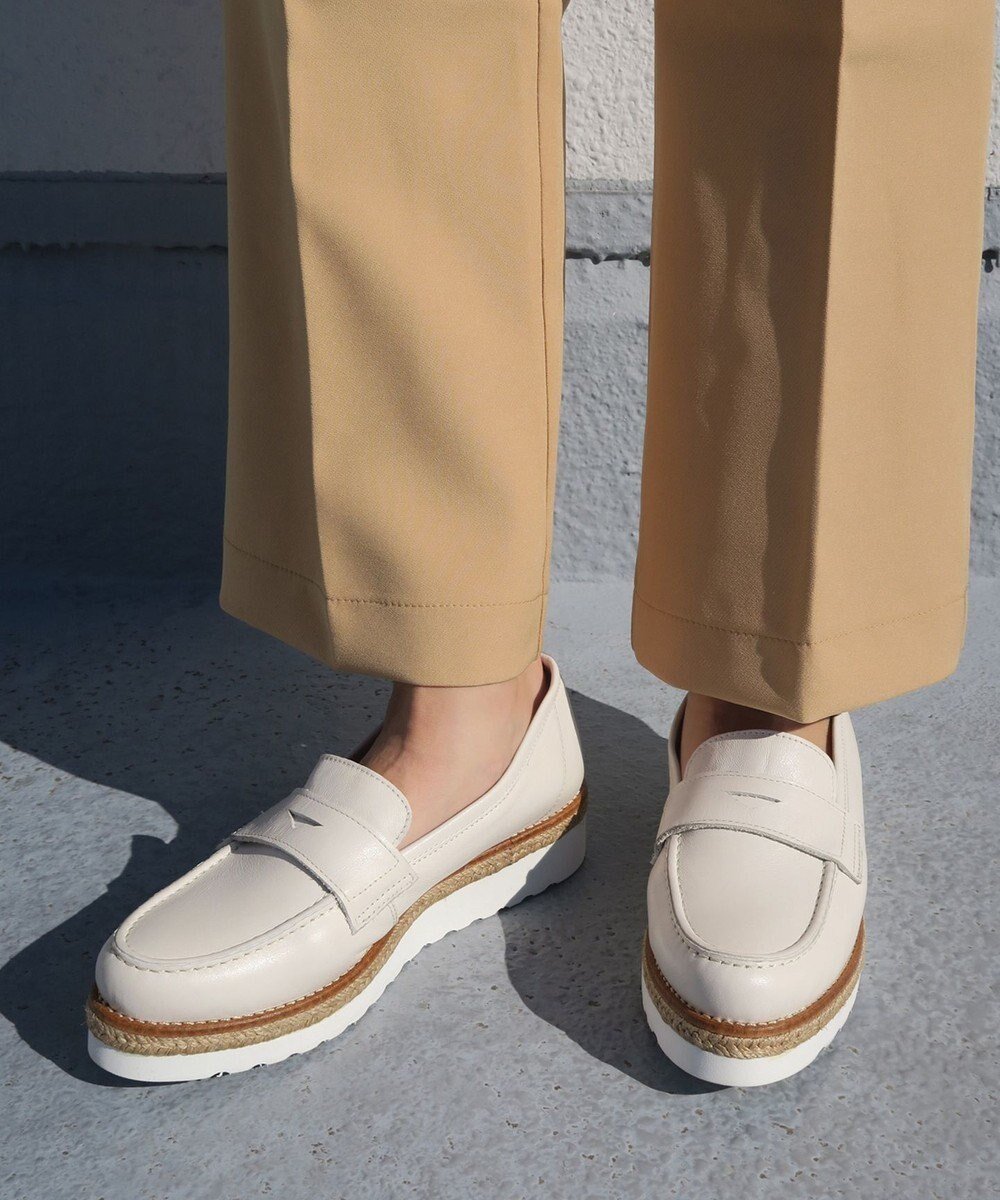 【ボントレ/BONTRE】の【BONTRE/ボントレ】ジュート厚底コインローファー インテリア・キッズ・メンズ・レディースファッション・服の通販 founy(ファニー) 　ファッション　Fashion　レディースファッション　Fashion for Women　おすすめ　Recommended / Our Picks　シューズ　Shoes, Footwear　シンプル　Simple, Minimal　ジュート　Jute, Natural Fiber　トレンド　Trend, Trending Now　厚底　Platform Shoes　夏　Summer　定番　Standard, Basic Item　S/S・春夏　SS, Spring/Summer, Warm Season　A/W・秋冬　Autumn/Winter　アイボリー|ID: prp329100004691524 ipo3291000000033878971