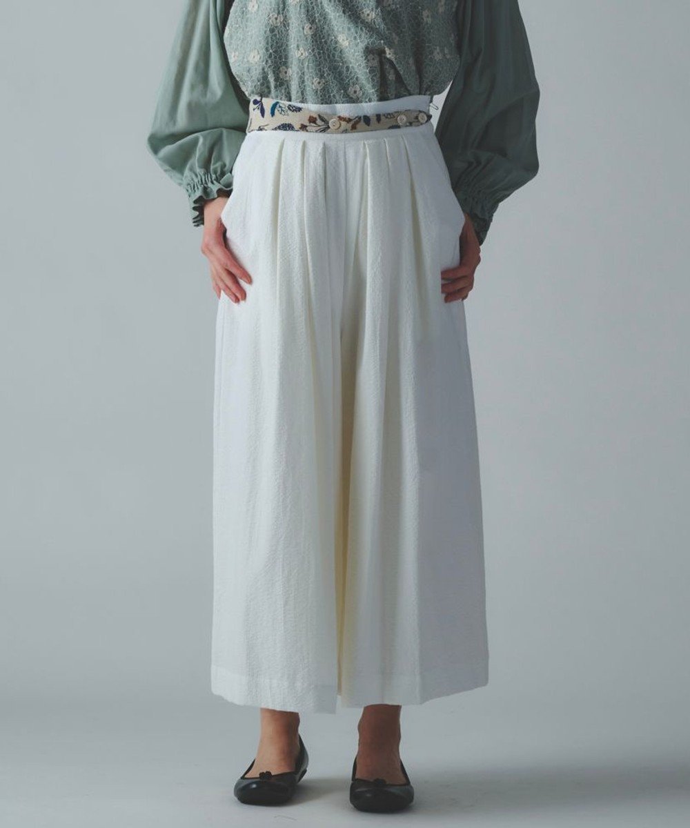 【ムーク/muuc】の〈心地よいコットン・シアサッカー生地〉筆記帳刺繍ベルトデザイン切り替え 後ろゴム有り フレアーパンツ 人気、トレンドファッション・服の通販 founy(ファニー) ファッション Fashion レディースファッション Fashion for Women パンツ Pants & Trousers ベルト&ウエストマーク Belts & Waist Accessories 春 Spring キャンバス Canvas, Canvas Fabric サッカー Seersucker, Summer Fabric 定番 Standard, Basic Item 手編み Hand-Knitted, Handmade Knit パターン Pattern, Design Print モチーフ Motif, Design Theme ロング Long, Long-Length ワイド Wide, Wide Fit S/S・春夏 SS, Spring/Summer, Warm Season 再入荷 Restock / Back in Stock 夏 Summer other-1|ID: prp329100004691535 ipo3291000000034424206