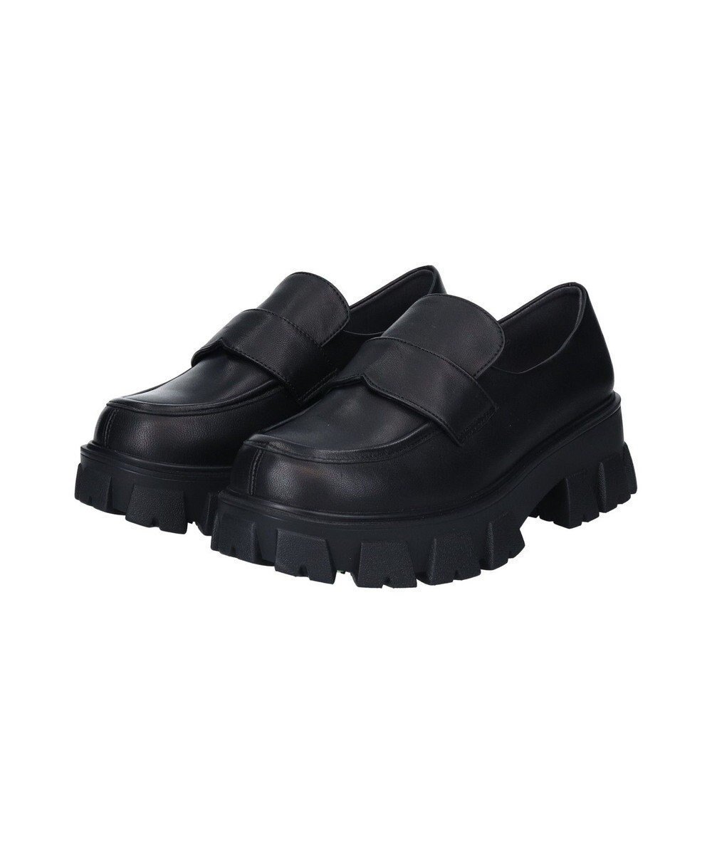 【ブリジット バーキン/Bridget Birkin】の【PARADIS COULEUR】防滑トラックソール撥水ローファー インテリア・キッズ・メンズ・レディースファッション・服の通販 founy(ファニー) 　ファッション　Fashion　レディースファッション　Fashion for Women　クッション　Cushion, Throw Pillow　軽量　Lightweight, Ultra Light　シューズ　Shoes, Footwear　ドレス　Dress, One-Piece　フォルム　Silhouette, Form　ラバー　Rubber, Rubber Sole　ワイド　Wide, Wide Fit　ビジネス 仕事 通勤　Business / Work / Commuting　ブラック|ID: prp329100004691569 ipo3291000000033879131
