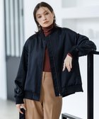 【アイシービー/iCB】の【洗える】 マットサテン MA-1ブルゾン ブラック系|ID: prp329100004691582 ipo3291000000034327614