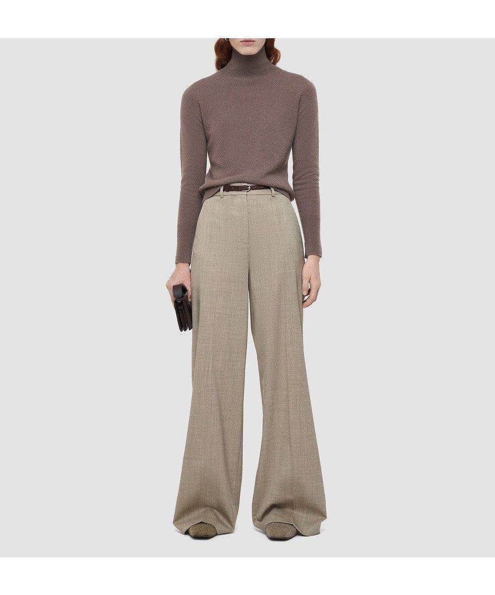 【ジョゼフ/JOSEPH】のメランジストライプ トラウザーズ 人気、トレンドファッション・服の通販 founy(ファニー) 　ファッション　Fashion　レディースファッション　Fashion for Women　パンツ　Pants & Trousers　ストライプ　Stripe, Striped Pattern　センター　Center, Center Line　ハイライズ　High Rise, High Waist　ポケット　Pocket, Pocket Detail　メランジ　Melange, Mixed Yarn　リラックス　Relax, Relaxed Fit　ワイド　Wide, Wide Fit　A/W・秋冬　Autumn/Winter　 other-1|ID: prp329100004691583 ipo3291000000033879192