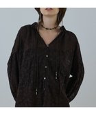 【グレース コンチネンタル/GRACE CONTINENTAL】のヨウリュウembカフタンブラウス ブラウン|ID: prp329100004691592 ipo3291000000033879222