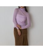 【グレース コンチネンタル/GRACE CONTINENTAL】のシアーリブニットトップ ピンク|ID: prp329100004691593 ipo3291000000033879225