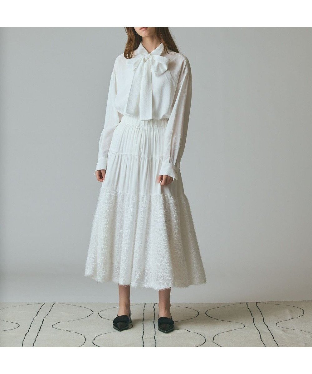【グレース コンチネンタル/GRACE CONTINENTAL】のボウタイシアーシャツ インテリア・キッズ・メンズ・レディースファッション・服の通販 founy(ファニー) 　ファッション　Fashion　レディースファッション　Fashion for Women　トップス・カットソー　Cut & Sew Tops　シャツ・ブラウス・オフィスカジュアル　Elegant Blouses & Button-Ups　新作・新入荷　New Arrivals / New In　セットアップ　Set-Up, Coordinated Outfit　ベーシック　Basic, Essential　エレガント 上品　Elegant　A/W・秋冬　Autumn/Winter　キナリ|ID: prp329100004691596 ipo3291000000033879234