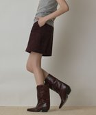 【グレース コンチネンタル/GRACE CONTINENTAL】のパッチワークミニスカート ダークブラウン|ID: prp329100004691607 ipo3291000000033879265