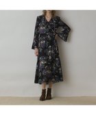 【グレース コンチネンタル/GRACE CONTINENTAL】のボタニカルベリ-プリントワンピース ブラック|ID: prp329100004691608 ipo3291000000033879269