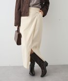 【クラフトスタンダードブティック/CRAFT STANDARD BOUTIQUE】のラップ風デニムスカート Ivory|ID: prp329100004691623 ipo3291000000033879325