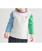 【ミキハウスホットビスケッツ/MIKI HOUSE HOT BISCUITS / KIDS】の【70-120cm】【Everyday Series】ワンポイント 長袖Tシャツ 白×ブルー|ID: prp329100004691660 ipo3291000000035659111